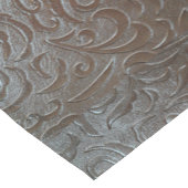 Roestbruin western landlederpatroon korte tafelloper (Hoek)