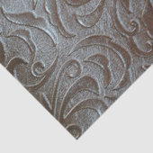 Roestbruin western landlederpatroon tissuepapier (Detail)