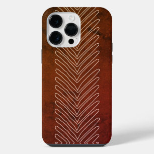 Roestbruine moderne tribale Afrikaanse pijlen iPhone 14 Pro Max Hoesje