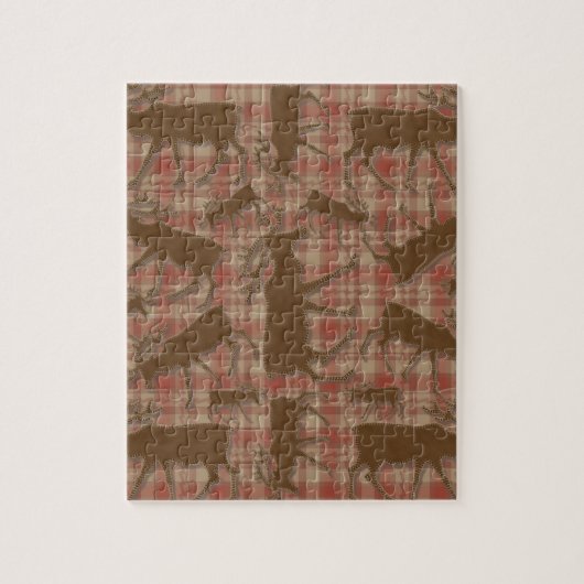 Roestbruine mos legpuzzel (Verticaal)