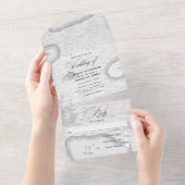 roestelijke buidel in één keer all in one uitnodiging (Afscheurbaar)