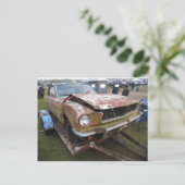 roestemmer met gebogen kap briefkaart (Staand voorkant)