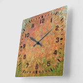 Roestfolie Vierkante Klok (Hoek)