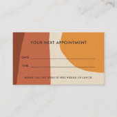 ROESTGEEL MODERN KRAFT ABSTRACTE KUNST AFSPRAAK VISITEKAARTJE (Voorkant)