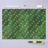  roestgroene goudschattige herenaars kerst tissuepapier (Craft)