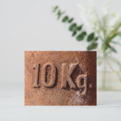 Roestig 10 kg briefkaart (Staand voorkant)