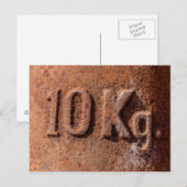Roestig 10 kg briefkaart (Voorkant / Achterkant)