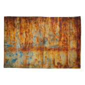 Roestig blauw metaal textuur kussensloop (Achterkant)