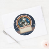 Roestig de Robot Naam Tag Stickers (Envelop)