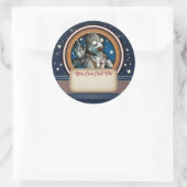 Roestig de Robot Naam Tag Stickers (Tas)