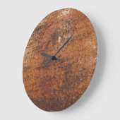 Roestig getextureerd metalen oppervlak grote klok (Hoek)