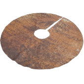 Roestig getextureerd metalen oppervlak kerstboom rok (Gekanteld)