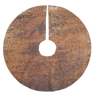 Roestig getextureerd metalen oppervlak kerstboom rok