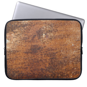 Roestig getextureerd metalen oppervlak laptop sleeve