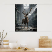 Roestig Hert Echo Poster (Keuken)