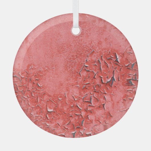  roestig ijzer muur textuur glas ornament (Voorkant)