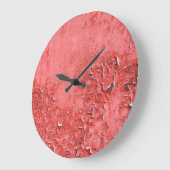  roestig ijzer muur textuur grote klok (Hoek)