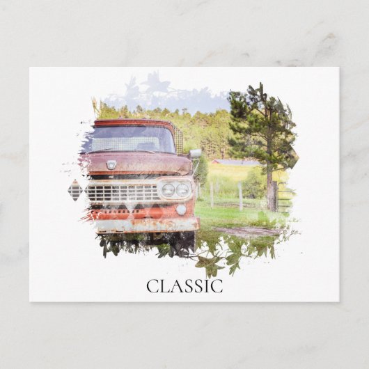 *~* Roestig Klassiek Vintage Antiek Schilderij VRA Briefkaart (Voorkant)