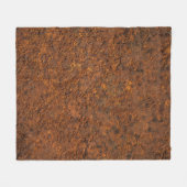 Roestig metaal: getextureerde ijzeresthetiek. fleece deken (Voorkant (Horizontaal))