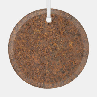 Roestig metaal: getextureerde ijzeresthetiek. glas ornament