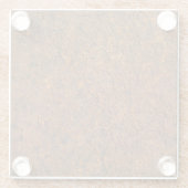 Roestig metaal: getextureerde ijzeresthetiek. glazen onderzetter (Achterkant)