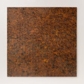 Roestig metaal: getextureerde ijzeresthetiek. legpuzzel (Horizontaal)