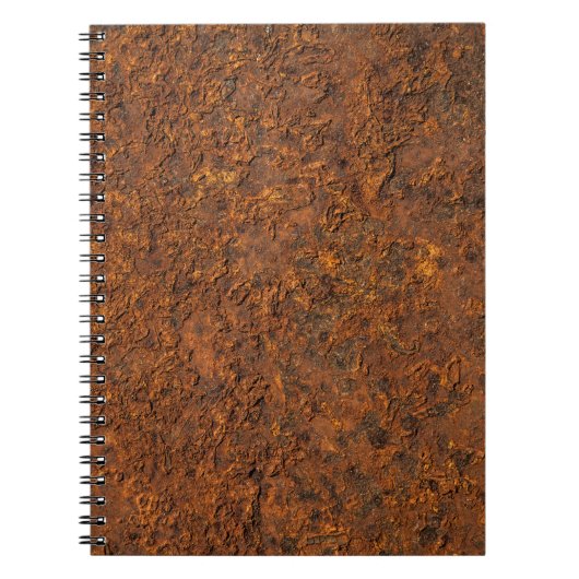 Roestig metaal: getextureerde ijzeresthetiek. notitieboek (Voorkant)