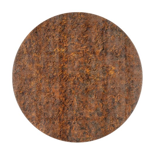 Roestig metaal: getextureerde ijzeresthetiek. snijplank (Voorkant)