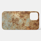 Roestig metaal: getextureerde paneelachtergrond. Case-Mate iPhone case (Achterkant (horizontaal))