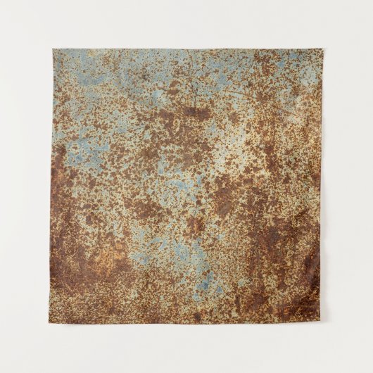 Roestig metaal: getextureerde paneelachtergrond. wandkleed (Voorkant (horizontaal))