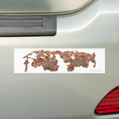 Roestig Metaal Grappig Gegroeid Staalgift Bumpersticker (Op auto)