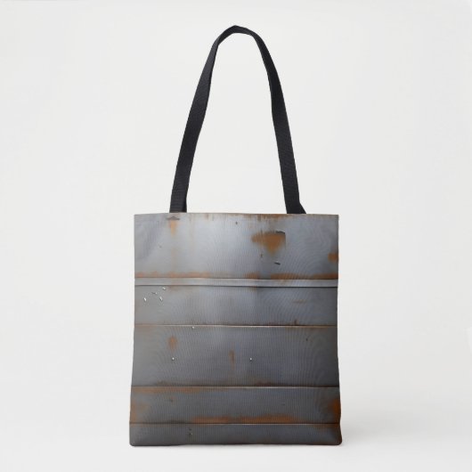 roestig metaal tote bag (Voorkant)