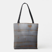 roestig metaal tote bag (Achterkant)