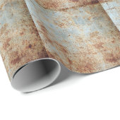 Roestig metalen paneel, gestructureerde achtergron cadeaupapier (Rol Hoek)