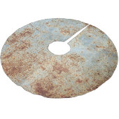 Roestig metalen paneel, gestructureerde achtergron kerstboom rok (Gekanteld)