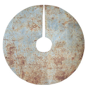 Roestig metalen paneel, gestructureerde achtergron kerstboom rok