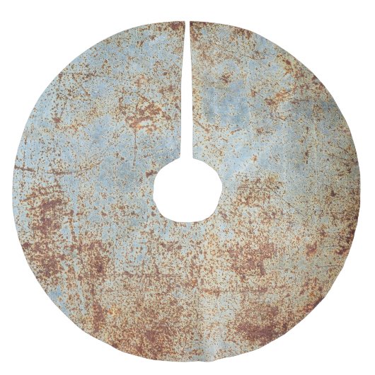 Roestig metalen paneel, gestructureerde achtergron kerstboom rok (Voorkant)