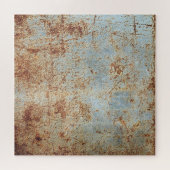 Roestig metalen paneel, gestructureerde achtergron legpuzzel (Horizontaal)