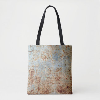 Roestig metalen paneel, gestructureerde achtergron tote bag