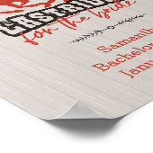 Roestig Rode Laatste Rit Voor De Bruid Poster (Hoek)