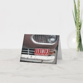 Roestig Rood Boerderij Vrachtwagen blanco notitiek Kaart