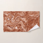 Roestig rood marmer abstract bad handdoek (Handdoek)