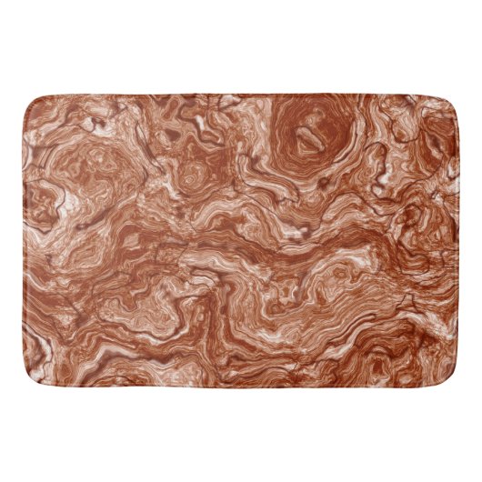 Roestig rood marmer abstract badmat (Voorkant)