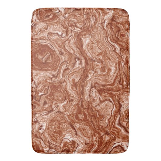 Roestig rood marmer abstract badmat (Voorkant Verticaal)