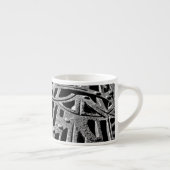 Roestig rooster in grijs espresso kop (Rechts)