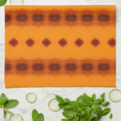 Roestig Sinaasappel Patterned Theedoek (Gevouwen)