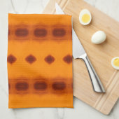 Roestig Sinaasappel Patterned Theedoek (Quarter Fold)