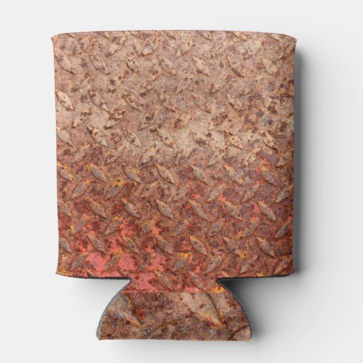 Roestig staal bord, grungy metaaltextuur. blikjeskoeler (Achterkant)