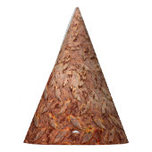 Roestig staal bord, grungy metaaltextuur. feesthoedjes (Links)