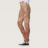 Roestig staal bord, grungy metaaltextuur. leggings (Links)